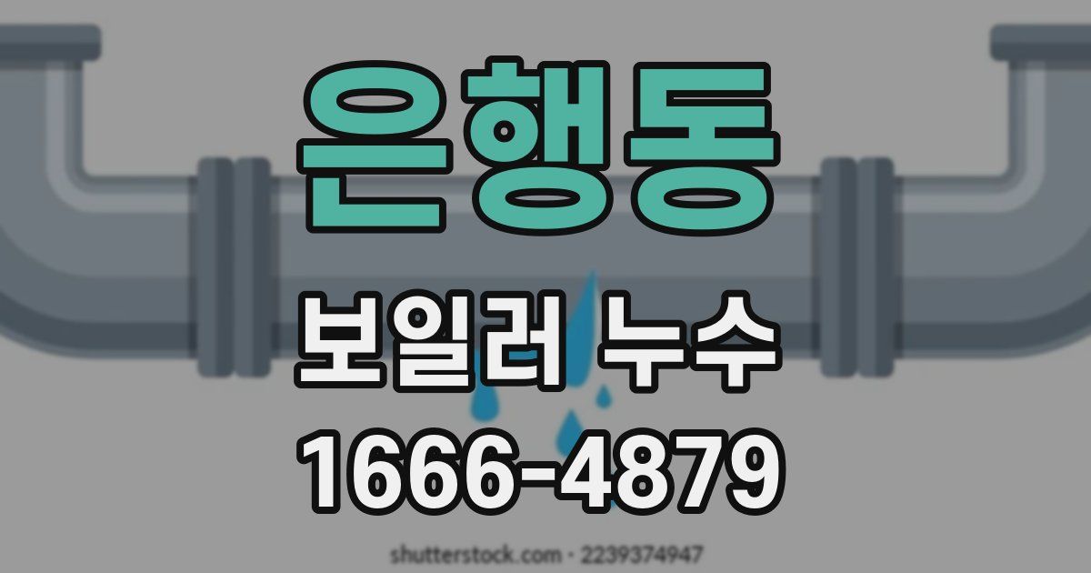 은행동 보일러 누수