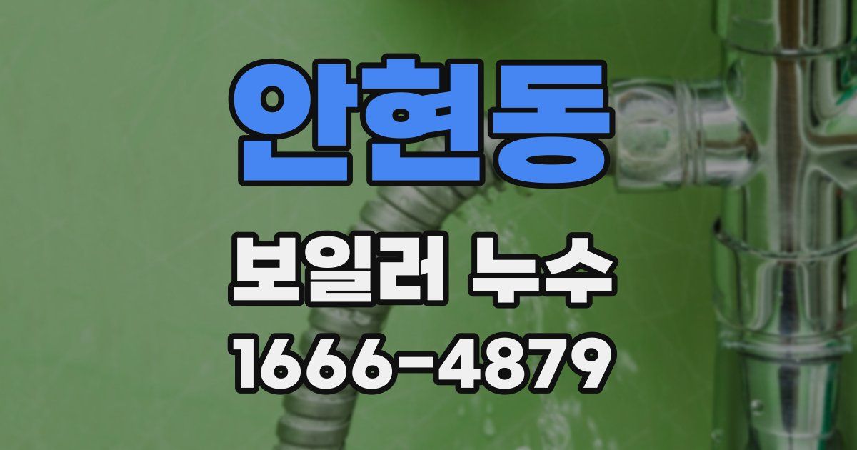 안현동 보일러 누수