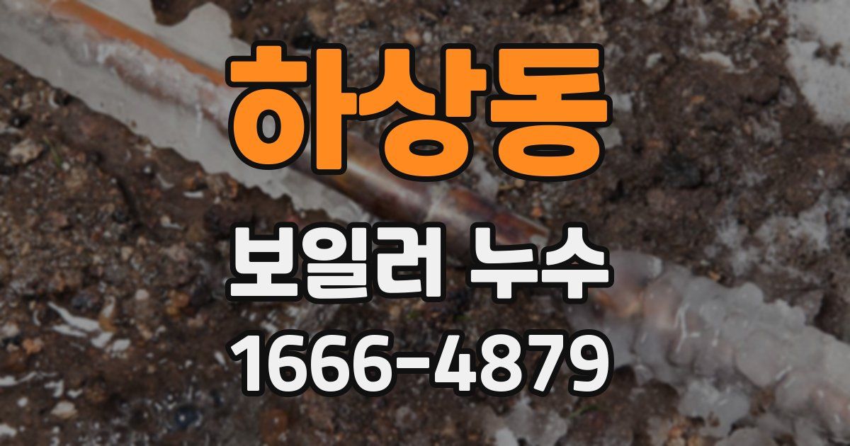하상동 보일러 누수