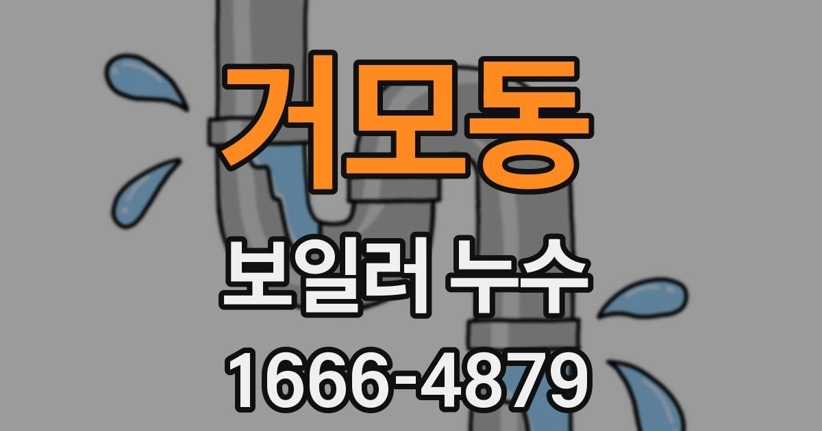 거모동 보일러 누수