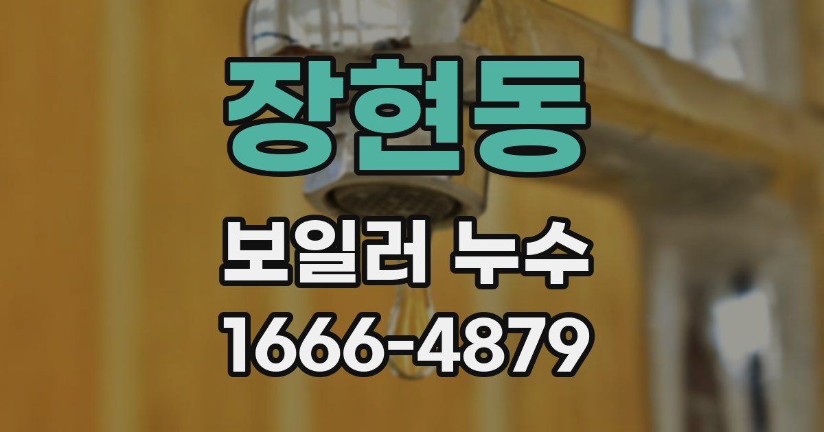 장현동 보일러 누수
