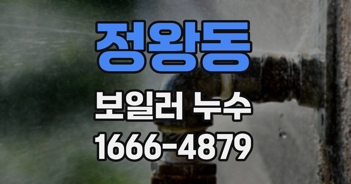정왕동 보일러 누수