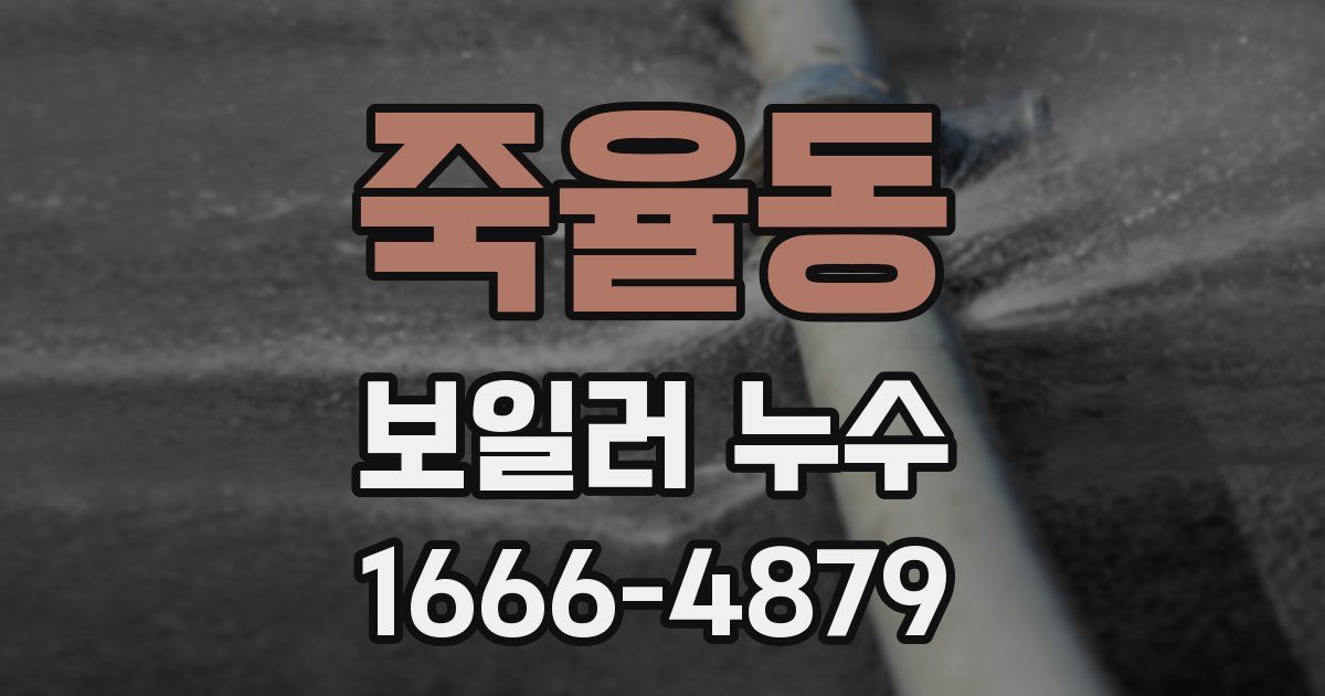 죽율동 보일러 누수