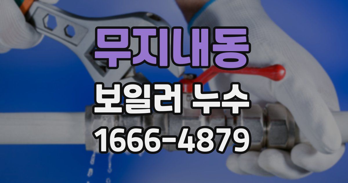 무지내동 보일러 누수