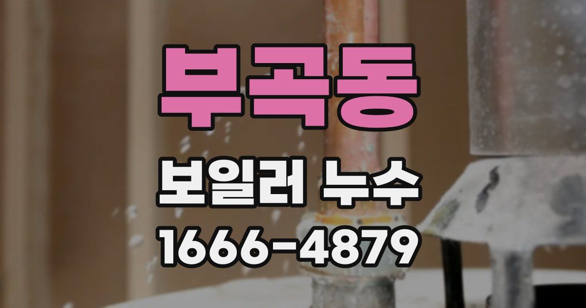부곡동 보일러 누수