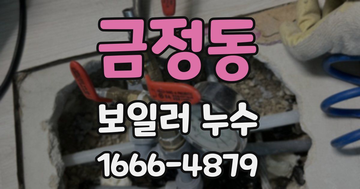 금정동 보일러 누수