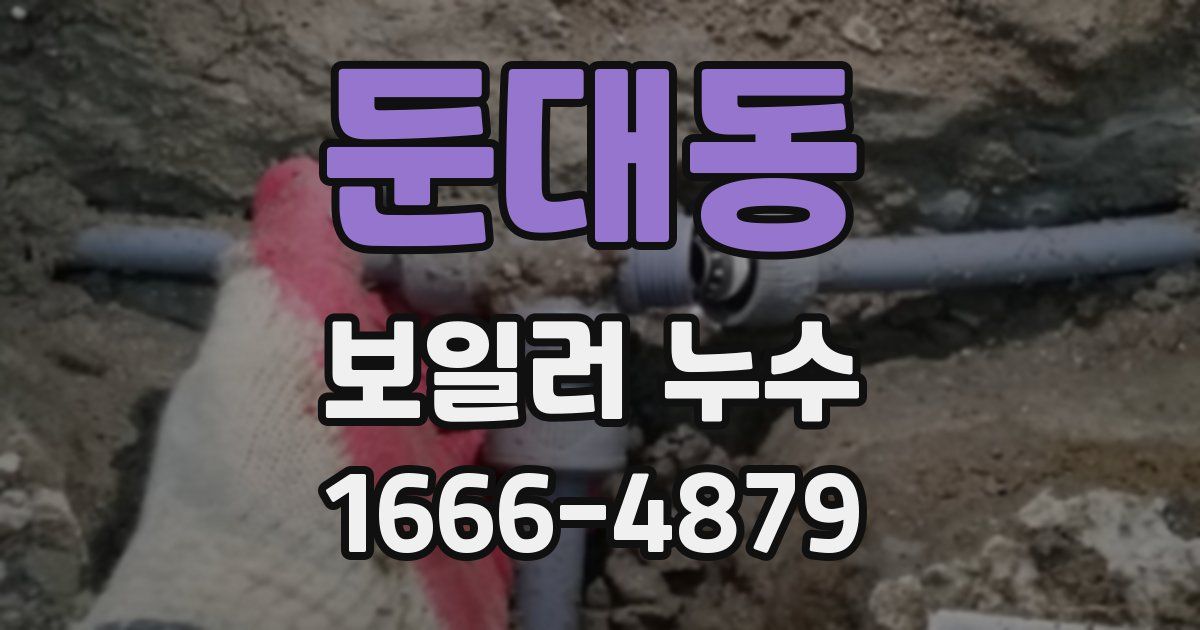 둔대동 보일러 누수