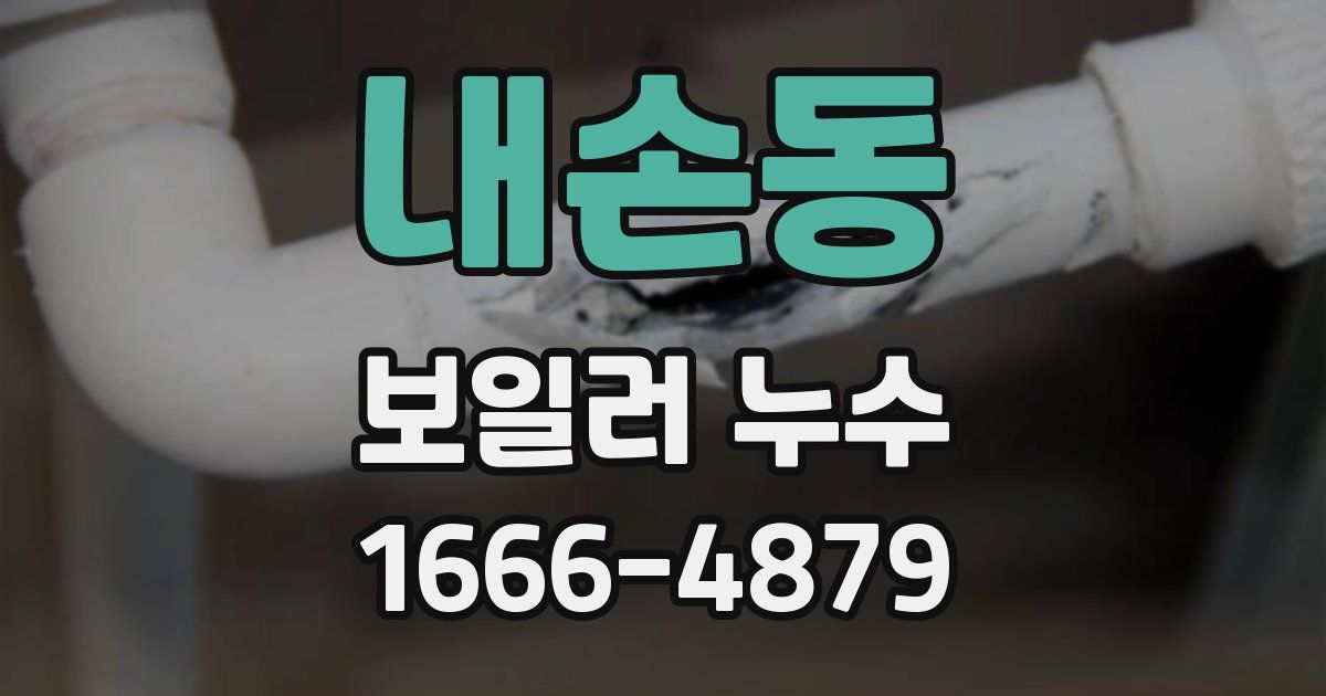 내손동 보일러 누수