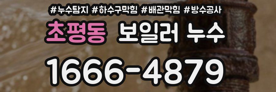 초평동 보일러 누수