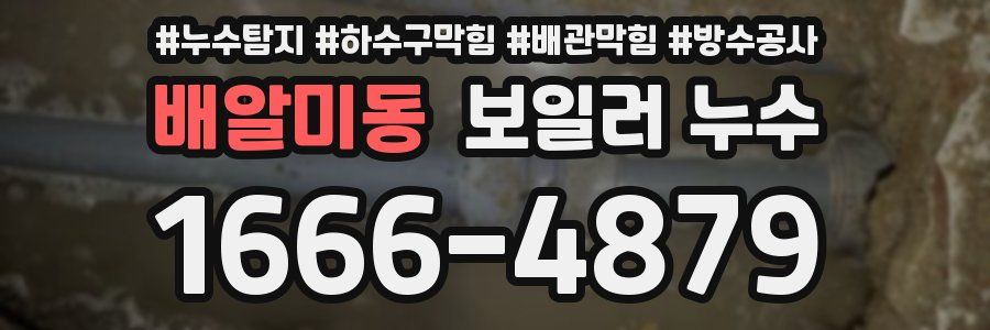 배알미동 보일러 누수