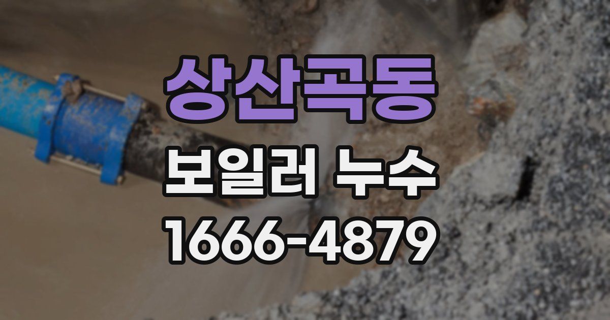 상산곡동 보일러 누수