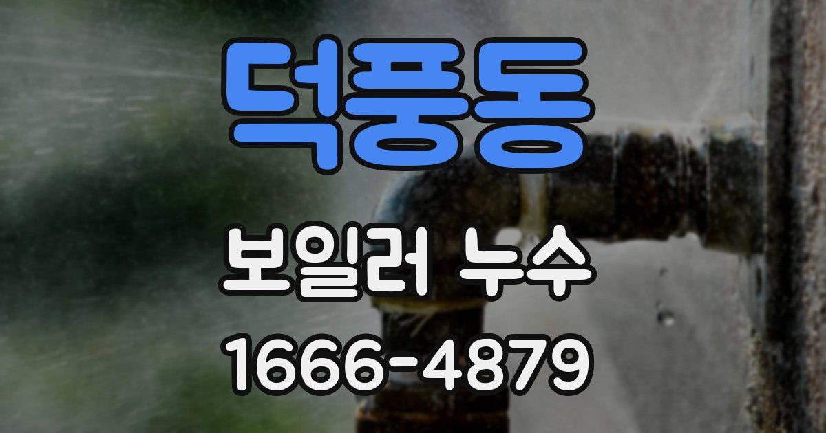 덕풍동 보일러 누수