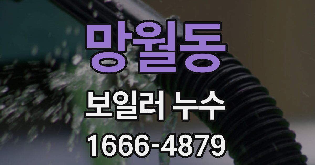 망월동 보일러 누수