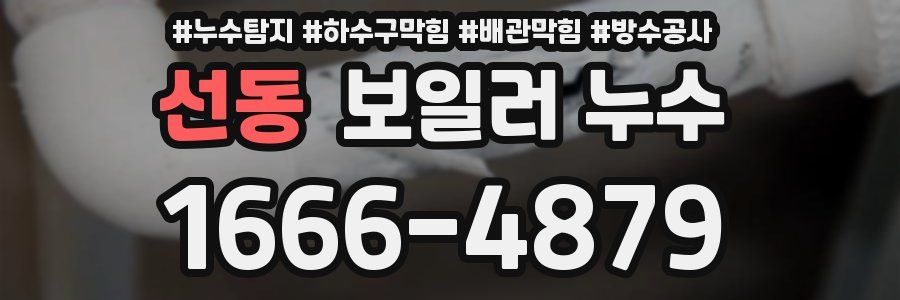 선동 보일러 누수