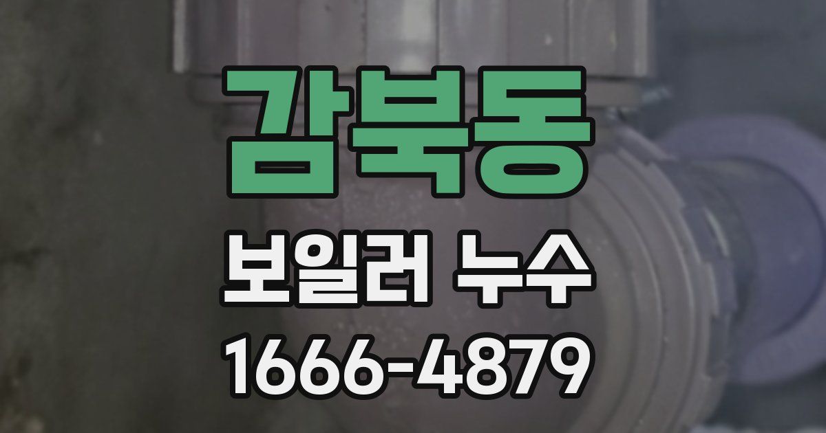 감북동 보일러 누수