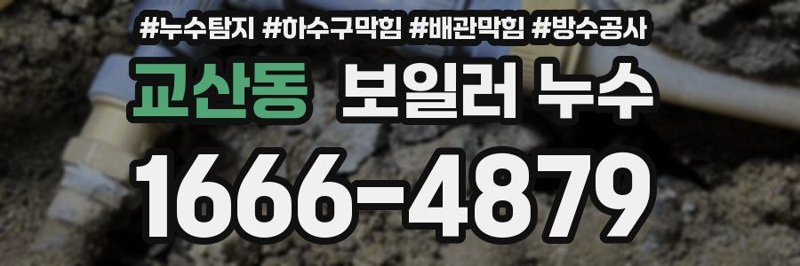 교산동 보일러 누수