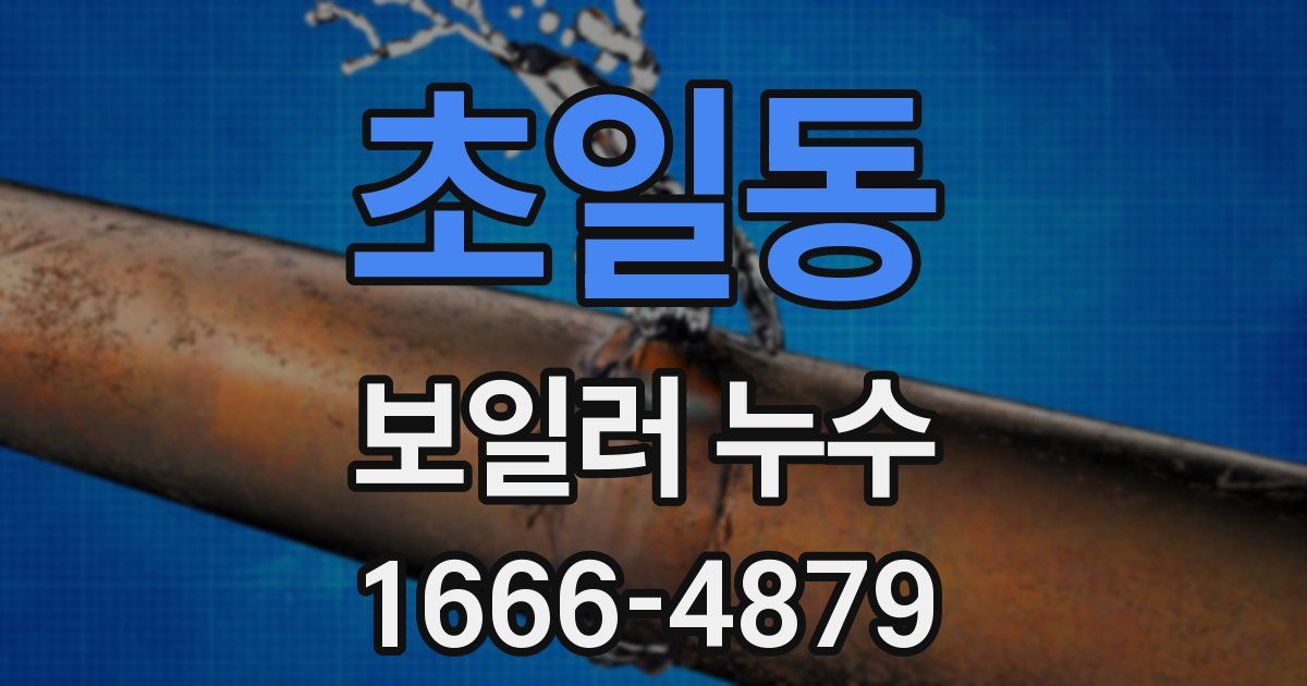 초일동 보일러 누수