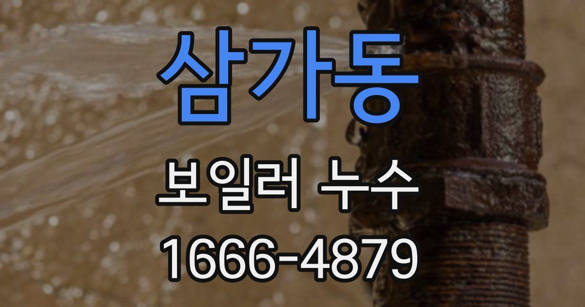 삼가동 보일러 누수