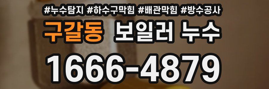 구갈동 보일러 누수
