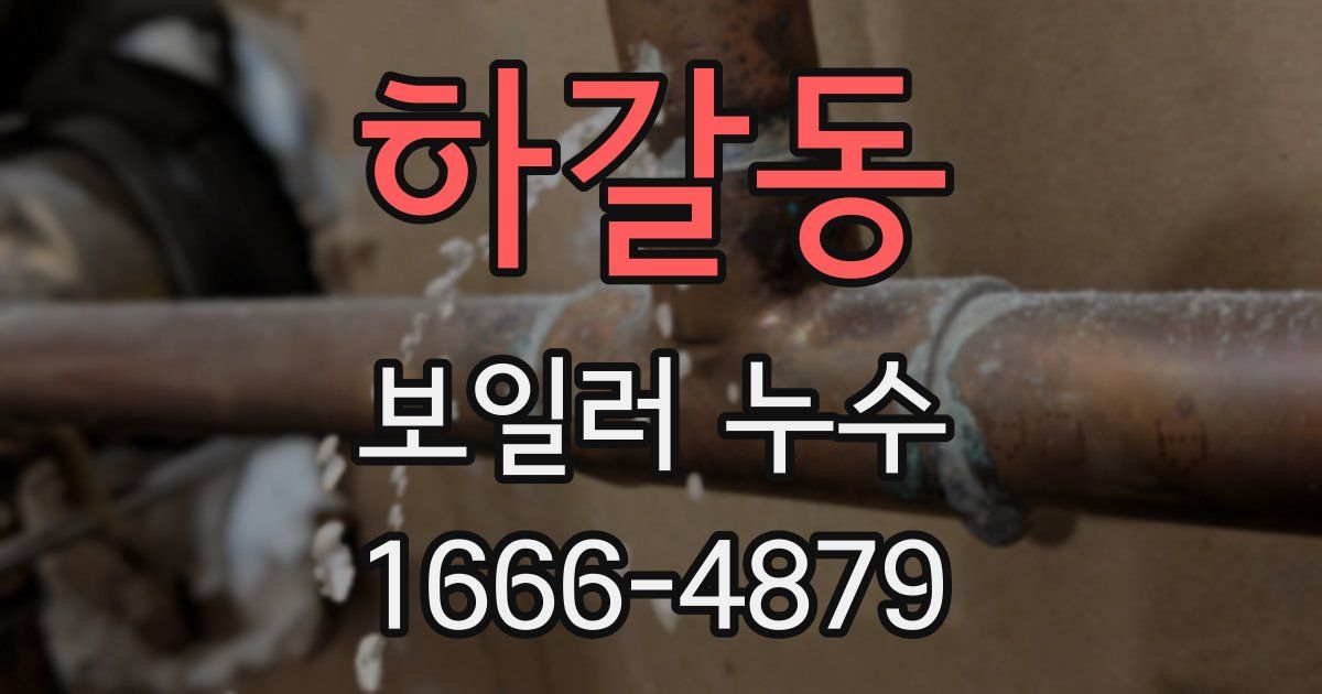하갈동 보일러 누수
