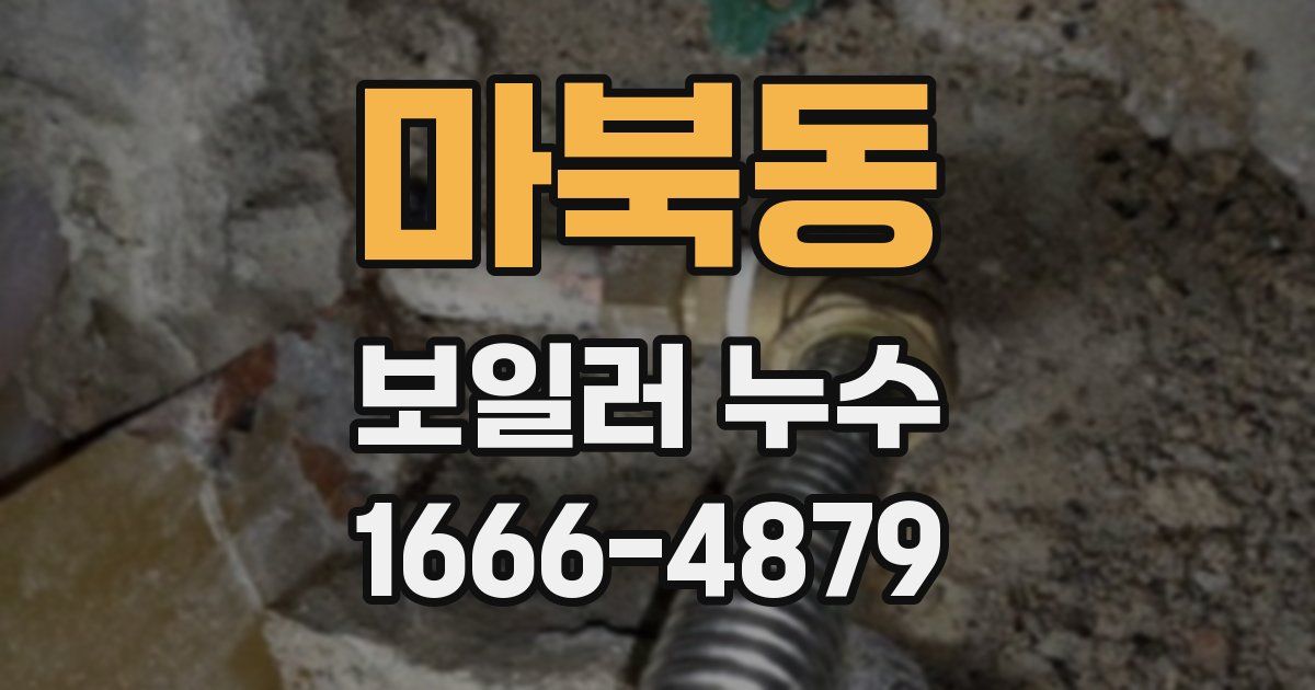 마북동 보일러 누수