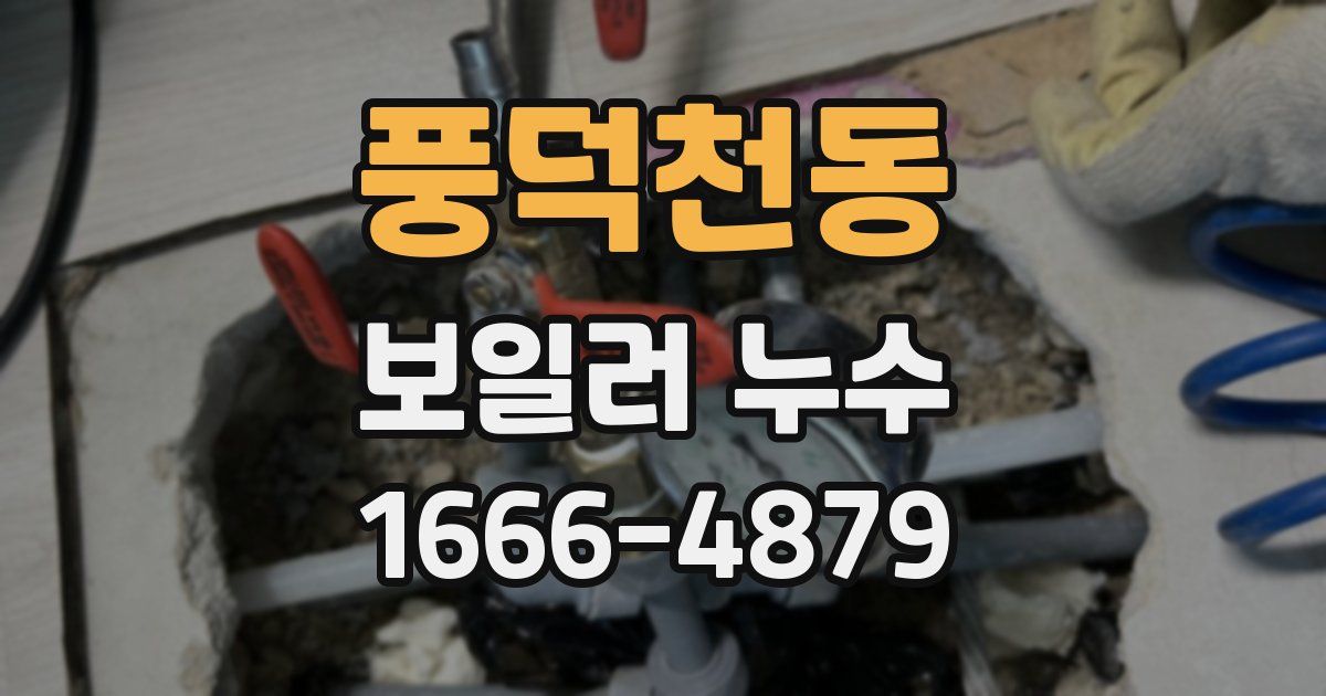 풍덕천동 보일러 누수