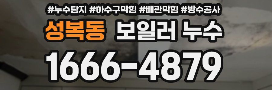 성복동 보일러 누수