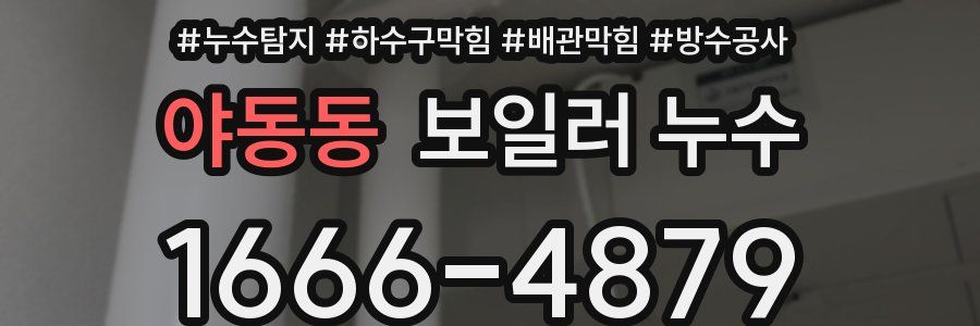 야동동 보일러 누수