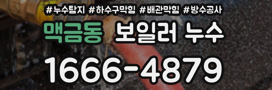 맥금동 보일러 누수