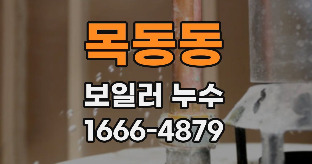 목동동 보일러 누수