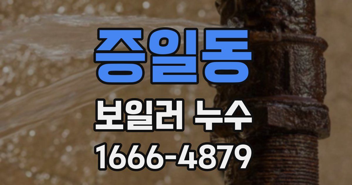 증일동 보일러 누수