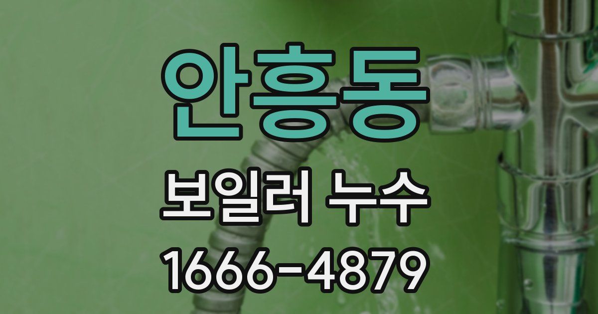 안흥동 보일러 누수