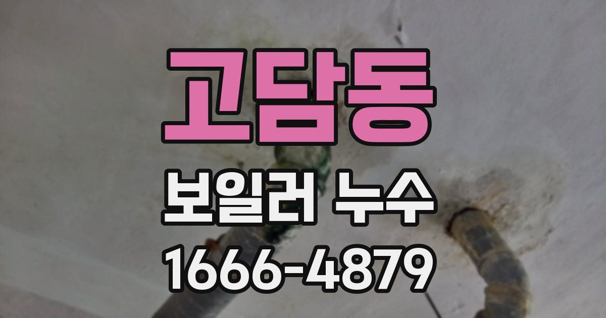 고담동 보일러 누수