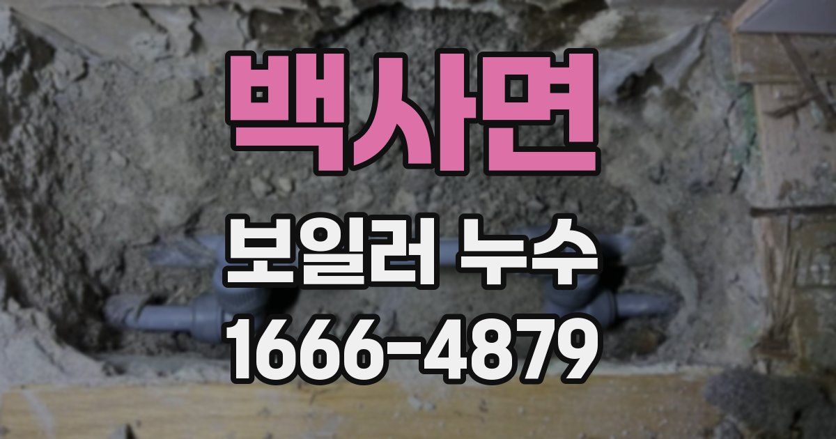 백사면 보일러 누수