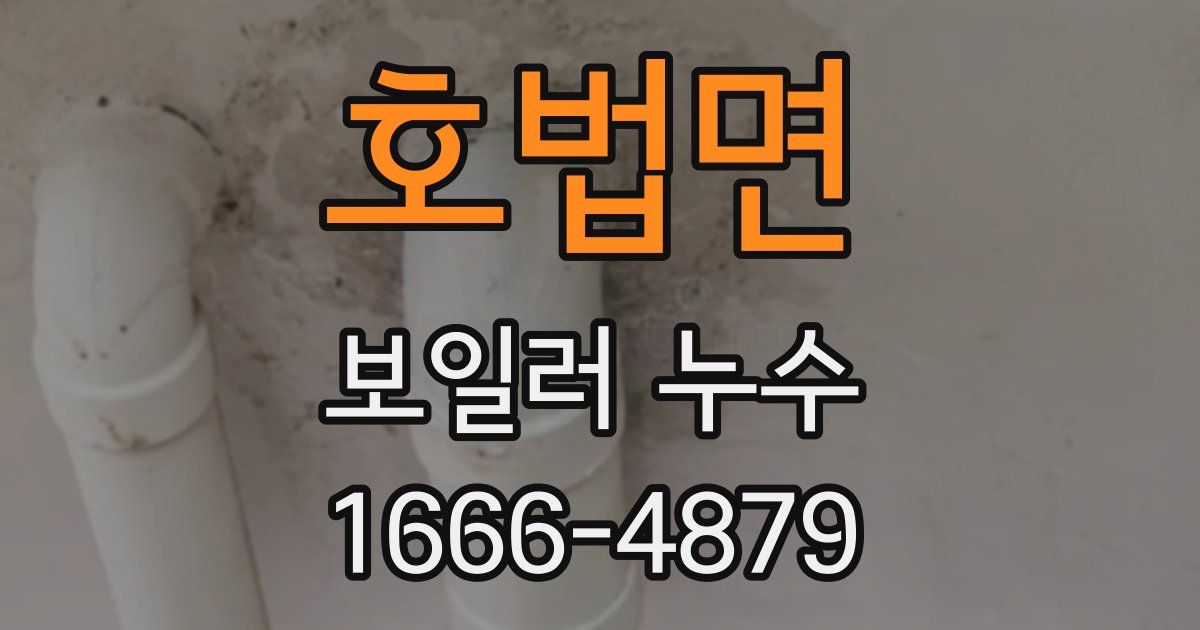 호법면 보일러 누수