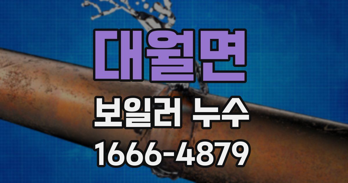 대월면 보일러 누수