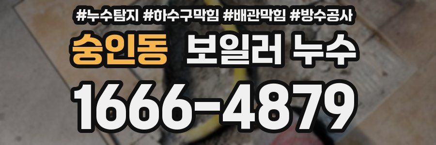 숭인동 보일러 누수