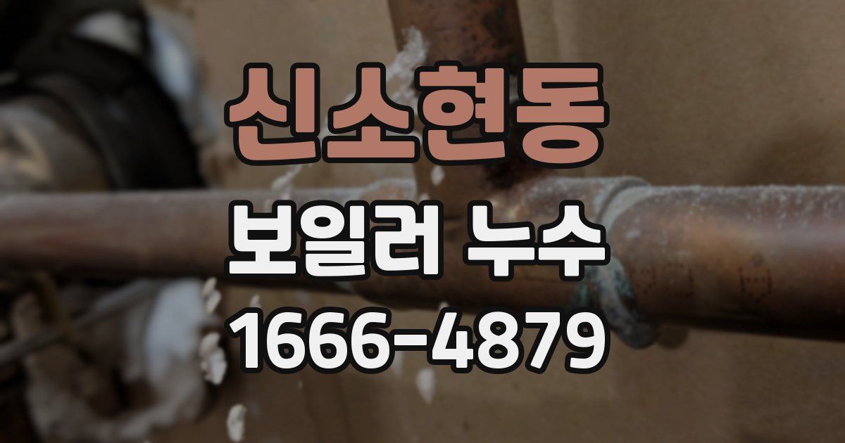 신소현동 보일러 누수