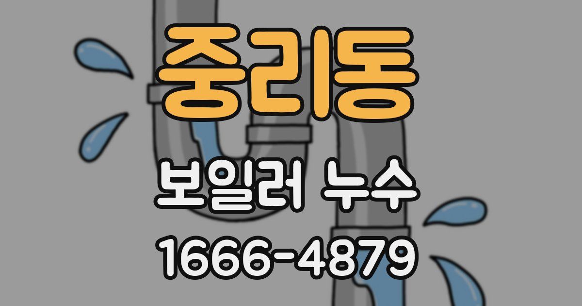 중리동 보일러 누수