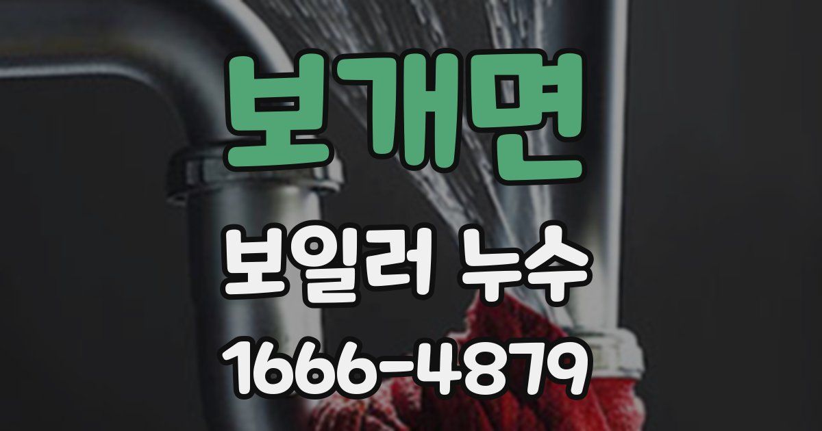 보개면 보일러 누수