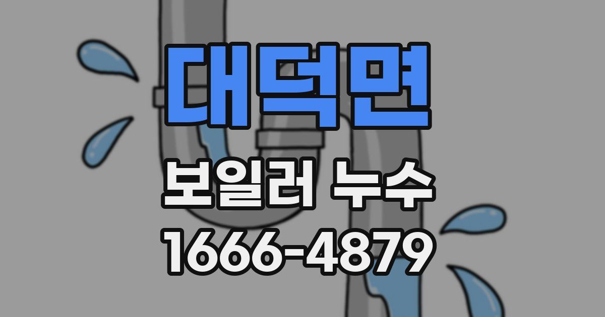 대덕면 보일러 누수