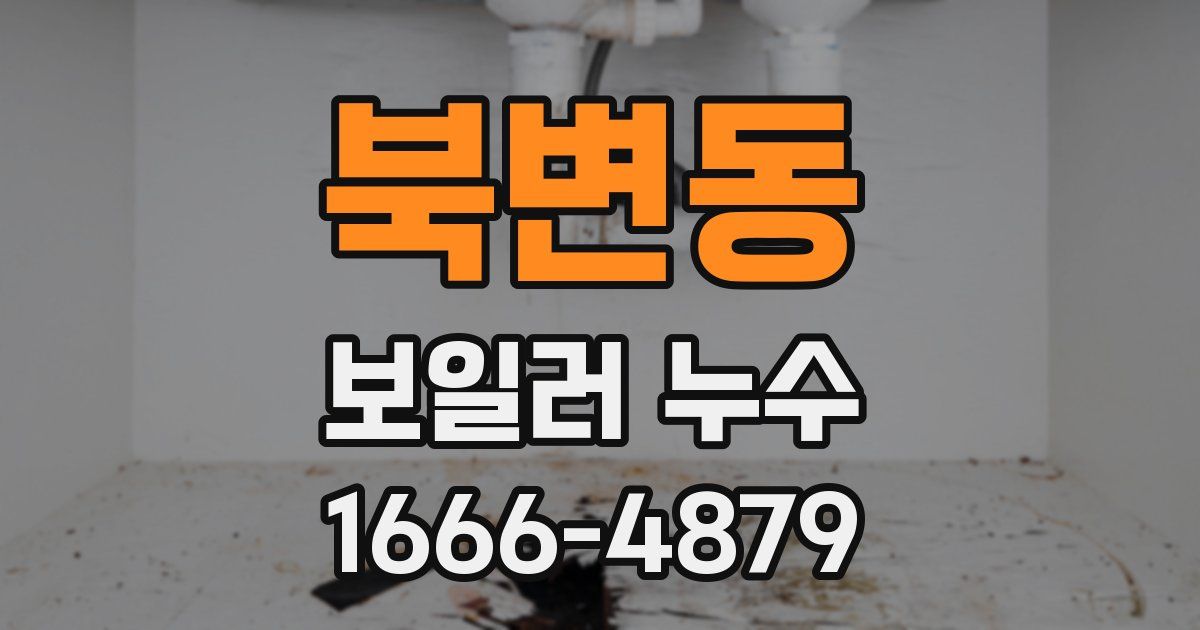 북변동 보일러 누수