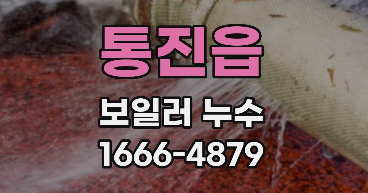 통진읍 보일러 누수