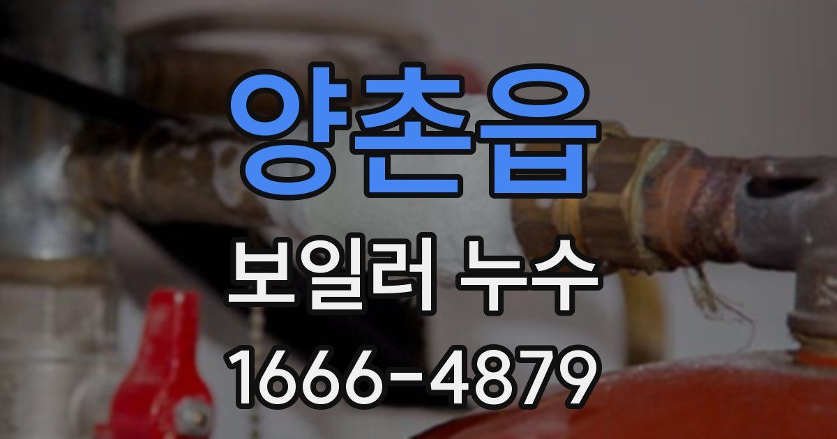 양촌읍 보일러 누수