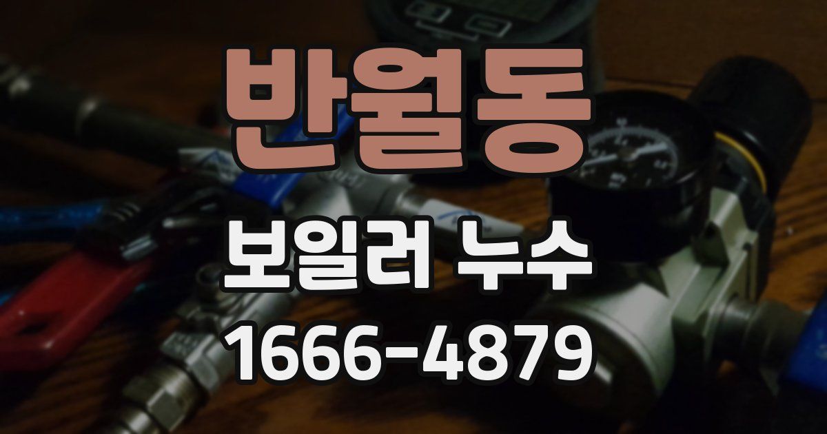 반월동 보일러 누수