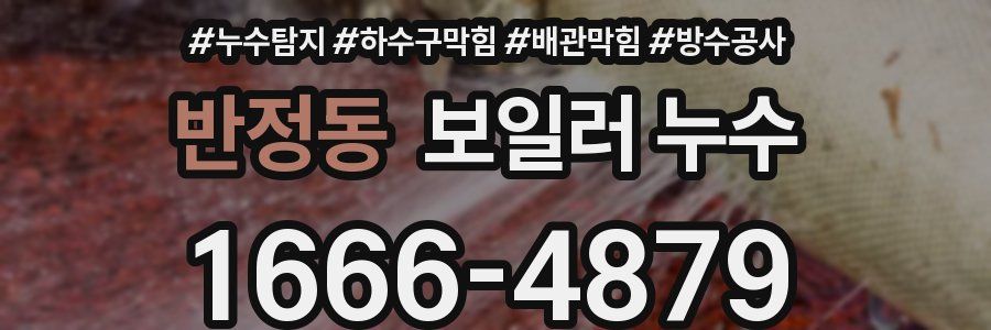 반정동 보일러 누수