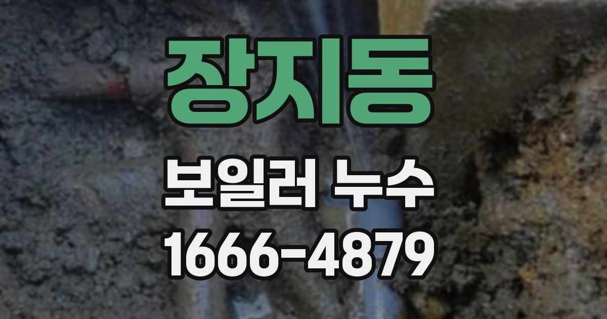 장지동 보일러 누수