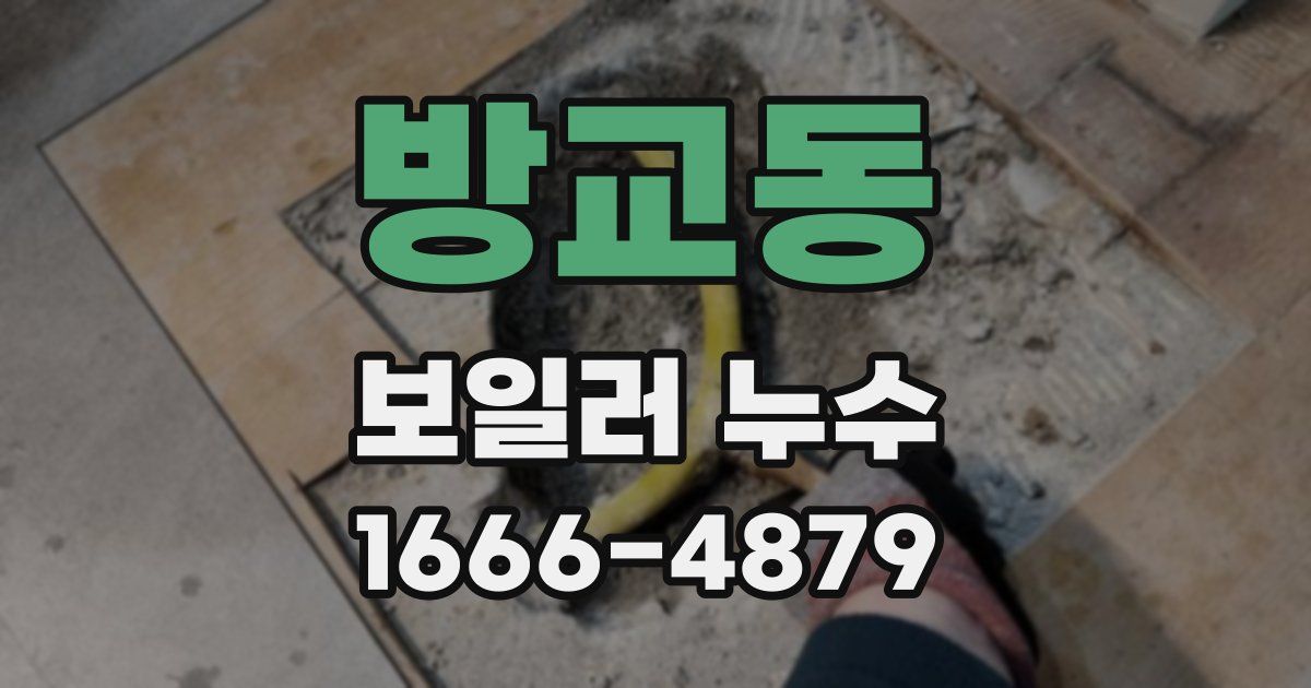 방교동 보일러 누수
