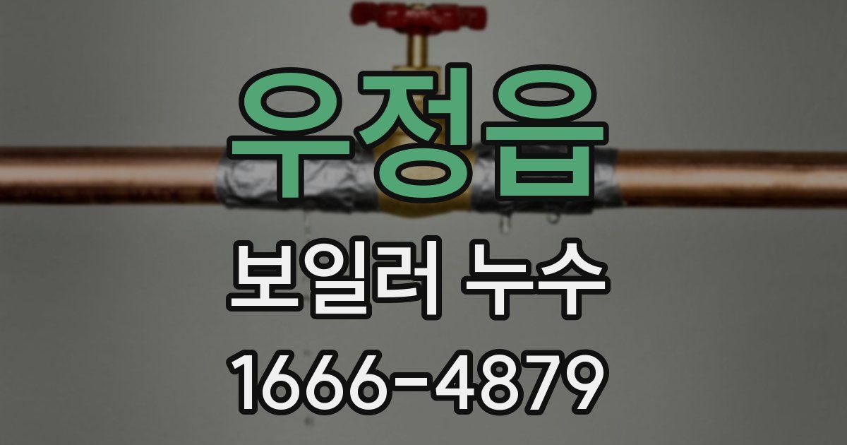 우정읍 보일러 누수