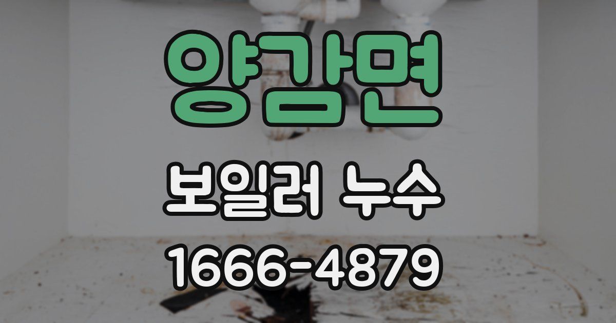 양감면 보일러 누수